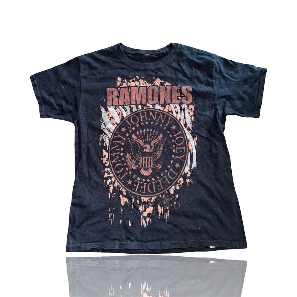 Ramones Graphic Band Tee Black Unisex M Punk Rock Short Sleeve